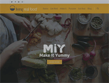 Tablet Screenshot of livingrealfood.com